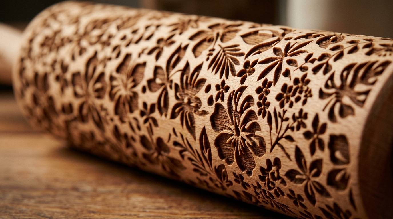 Why the pattern survives the oven this time (Embossed Rolling Pins)